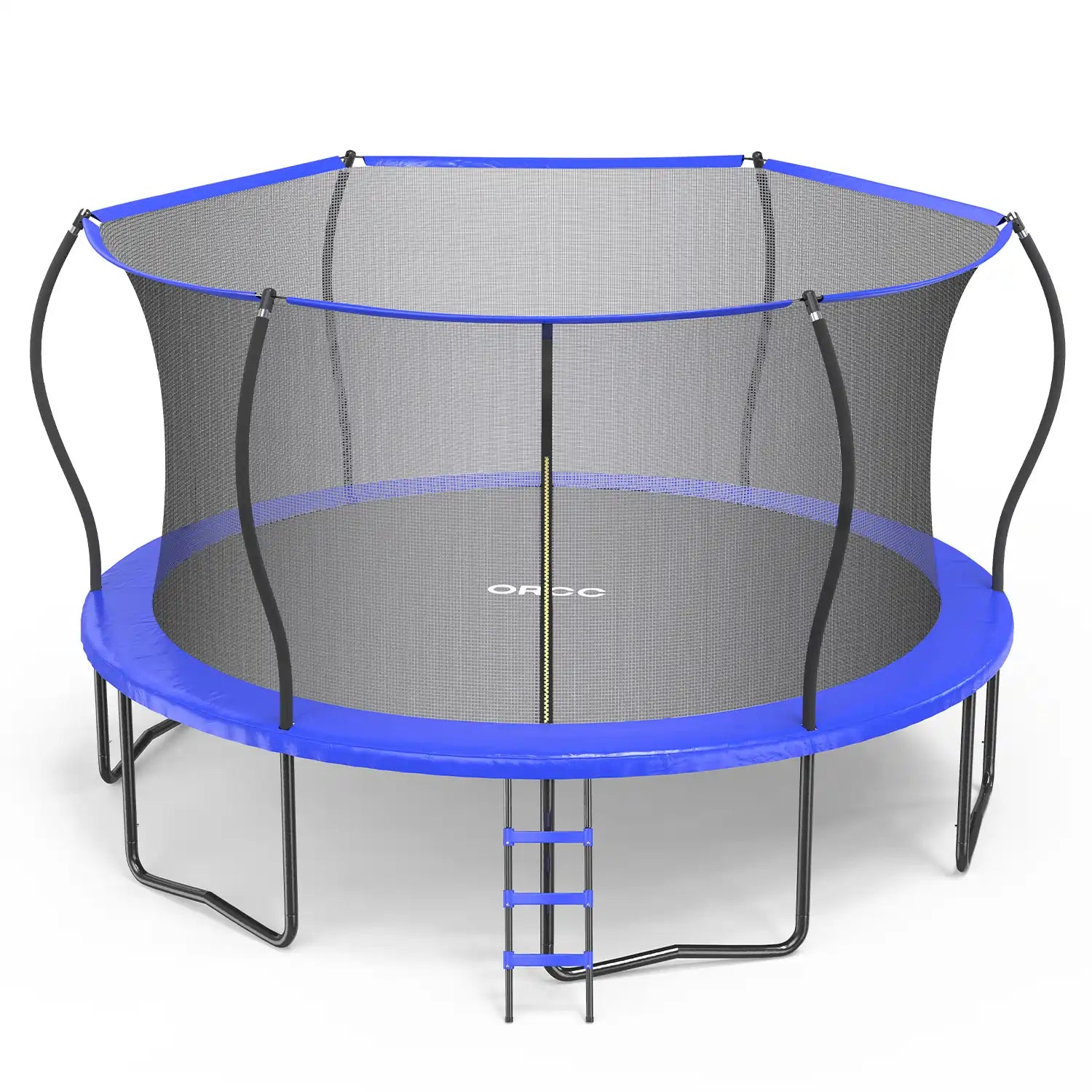 Trampoline top net poles