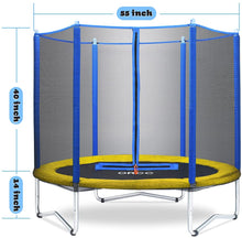 Load image into Gallery viewer, ORCC Indoor Mini Kids Trampoline Yellow Pad
