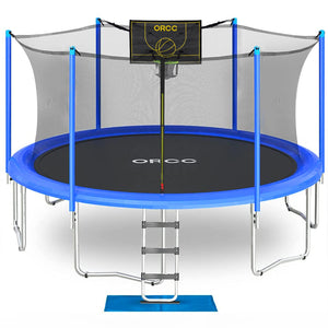 ORCC In-net trampoline with Basketball Hoop and Backboard