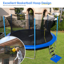 Load image into Gallery viewer, ORCC In-net trampoline with Basketball Hoop and Backboard
