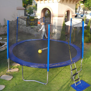 ORCC Out-net trampoline with Basketball Hoop