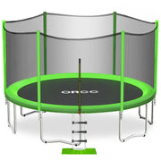 ORCC Green Out-net trampoline with Enclosure Net Ladder and Rain Cover-10FT-swatchimage